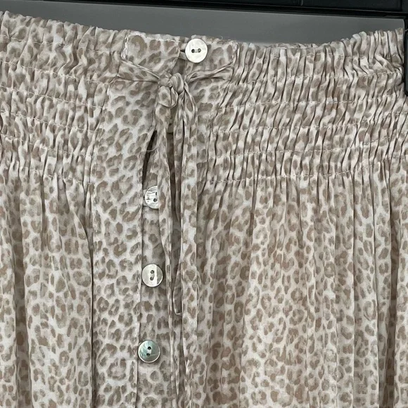 Olivaceous Animal Print Ruffled Skirt - Picture 7 of 10